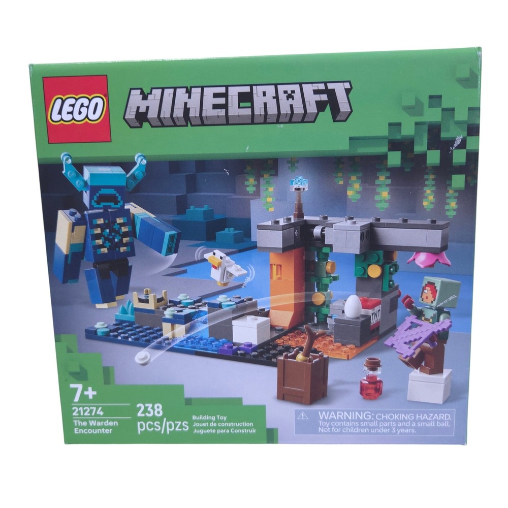 LEGO Minecraft The Warden Encounter 21274 Building Toy 238 Pieces New Sealed